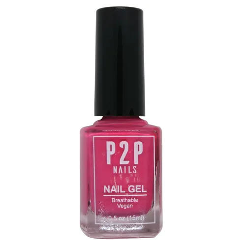 Vista 12 de P2P Nails Esmalte de uñas en gel vegano rosa – Esmalte de uñas de secado rápido – Gel de uñas de textura suave en colores vibrantes – Esmalte en gel
