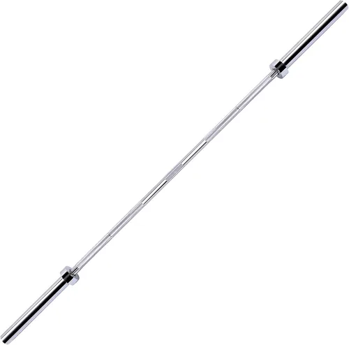 Vista 9 de Fitvids 2 Inch Olympic Barbell Bar, 5/6/7 Feet Bar with Collar for Home Gym Strength Training, weight lifting, Bench Press, 700 LB Capacity