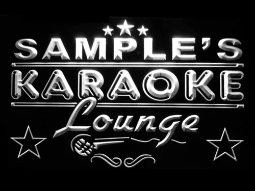 Vista 8 de ADVPRO pk-tm Nombre Personalizado Karaoke Lounge Bar Cerveza Neon Sign Azul