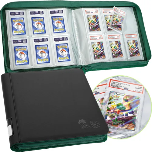 Vista 13 de FunGuys Carpeta para Tarjetas Graduadas – Carpeta de 4 Bolsillos para Slabs para PSA, BGS, SGC y Todas las Tarjetas Graduadas, Álbum