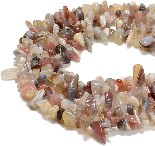Vista 26 de Cuentas de piedras preciosas naturales de finchenita de azurita de 0.315 a 0.315 pulgadas, cristales curativos, pulseras de cintura, kit de collar
