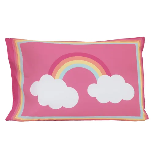 Vista 6 de CARTERS - Juego de ropa de cama de 4 piezas con diseño de unicornio arcoíris, rosa, aguamarina, blanco