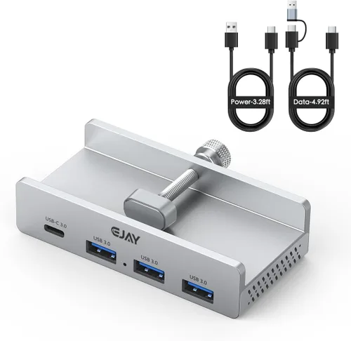 Vista 9 de EJAY Hub USB de montaje en escritorio (3A1C)