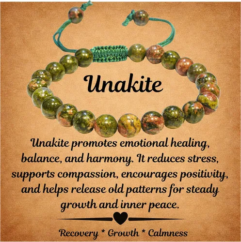 Vista 11 de ANAYA AGATE Bracelet – Healing Crystal Bracelet for Women, Men – Chic Gemstone Bracelet for Men and Women – 8mm Round Bead Bracelets for Spiritual