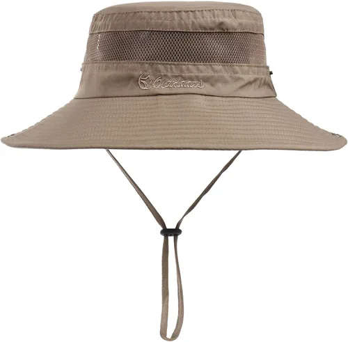 Vista 9 de Wide Sun Hat with UPF 50+ Breathable Protection for Beach Gardening Travel Women Men Beige