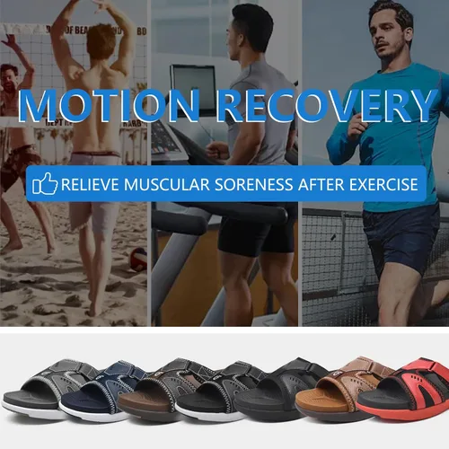 Vista 8 de COFACE Sandalias de recuperación deportiva para hombre, fascitis plantar, suaves, ligeras, ortopédicas