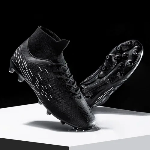 Vista 5 de Tacos de fútbol para hombre, ligeros, de alto rendimiento, para interiores y exteriores, para césped profesional, para entrenamiento de picos