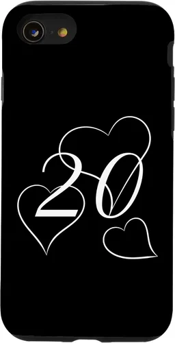 Vista 13 de iPhone 15 Vintage 20 years old with three big hearts Case