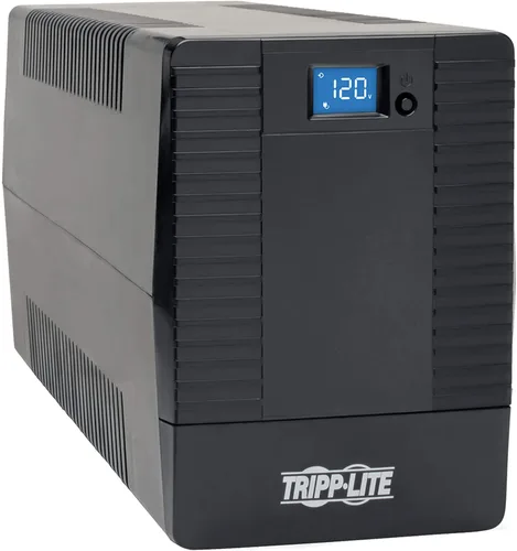 Vista 8 de Tripp Lite UPS de respaldo de batería de 650VA, 350W, para montaje en rack/torre, pantalla LCD, AVR, USB, DB9 (OMNI650LCD)