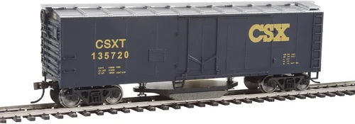 Vista 2 de Walthers Trainline 40-Foot Plug-Door Track Limpieza Boxcar CSX 135720, HO Scale