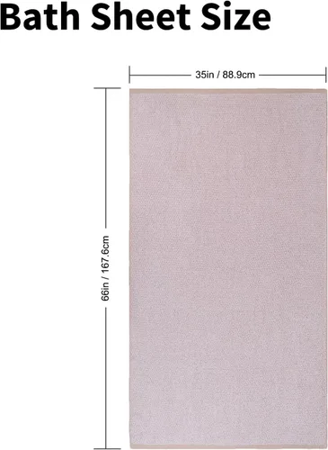 Vista 2 de Everplush Diamond Collection - Toalla de baño extragrande, 1 unidad, súper suave y altamente absorbente, de secado rápido y de gran tamaño, perfecta