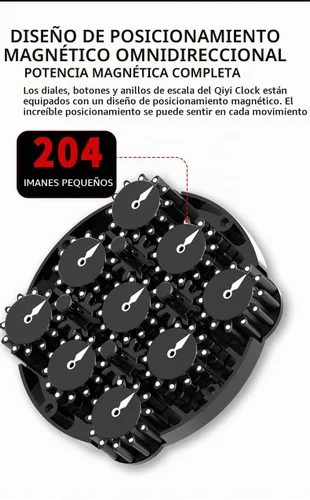 Vista 3 de cuberspeed QY Toys - Rompecabezas de reloj magnético Chuanshi, versión totalmente magnética
