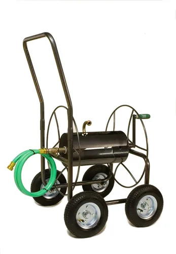 Vista 9 de Yard Butler Carrete de manguera con ruedas Carrete de manguera de metal resistente de 200 pies adecuado para jardines, césped y exteriores - IHT-2EZ