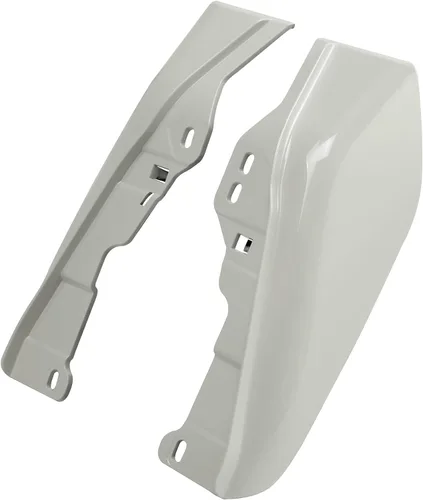 Vista 3 de HR3 Bonneville Salt Pearl Deflectores de aire de marco medio con protección térmica Compatible con 2018 Road Glide Special FLTRXS Road King Classic