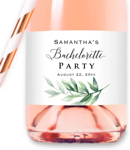 Vista 9 de Un brindis por el amor – Mini etiqueta personalizada para botella de champán, mini calcomanía impermeable personalizada para botella de vino