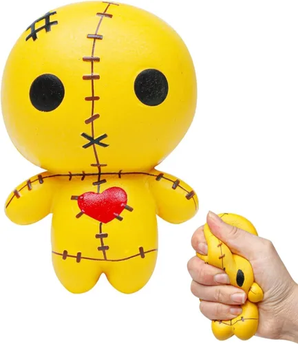 Vista 8 de Anboor Muñecos de vudú de 4.7 pulgadas, muñeca fantasma de Halloween, kawaii, suave, lento aumento, perfumado, para aliviar el estrés, juguetes