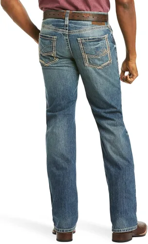 Vista 2 de ARIAT Jeans ajustados y apilables M5 de pierna recta para hombre, Carson Dakota