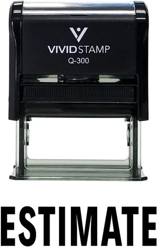 Vista 8 de Sello de goma autoentintado estimado (tinta negra) - Mediano Negro