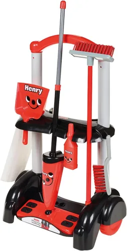 Vista 7 de Casdon - Little Helper - Carrito de limpieza de Casdon Henry (Rojo y Negro)