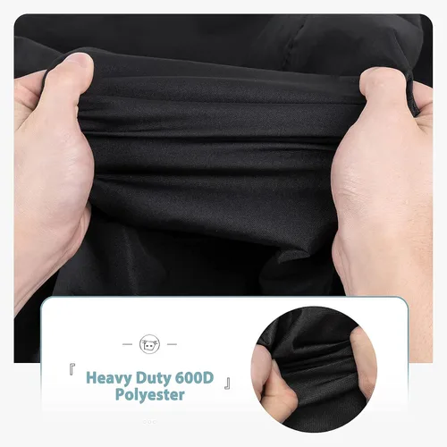 Vista 4 de SHINESTAR - Funda de parrilla para George Foreman, impermeable, 600D, resistente, para interiores y exteriores, cubierta de barbacoa redonda pequeña