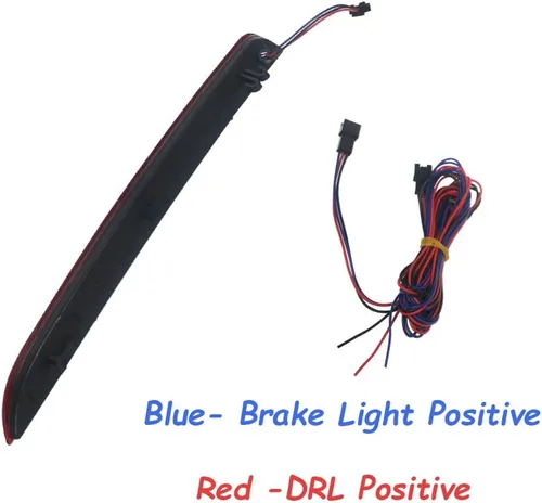 Vista 4 de Lente roja completa LED parachoques reflector trasera niebla luces para 2016 2017 2018 2019 Ford Explorer
