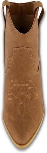 Vista 3 de CUSHIONAIRE Botas Rocky Western para mujer con detalles de puntada y acolchado de espuma viscoelástica, anchos disponibles