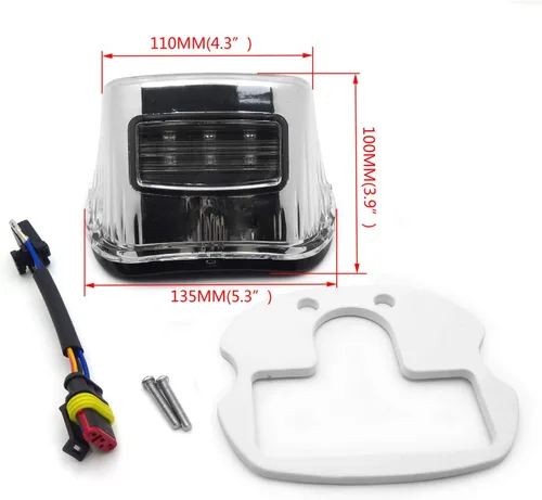 Vista 4 de Luces de freno traseras SMT-RED compatibles con lente transparente XL Harley Dyna Sportster 1999 y posteriores [B075VLXQ7V]