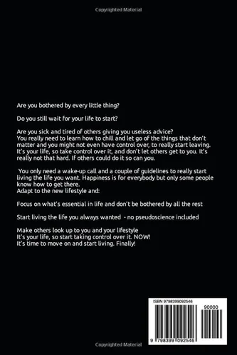 Vista 2 de I'm not particularly bothered by anything Positive thinking. Complete guide on how to live a happy life
