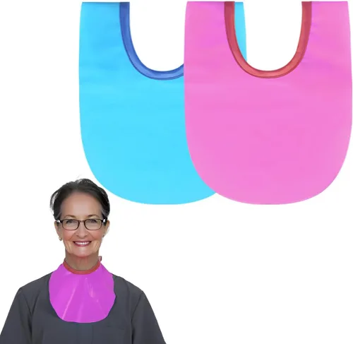 Vista 8 de Cubierta impermeable de traqueotomía para ducha, protector de estoma para cuello, protector de comodidad ajustable (azul, 1 unidad)