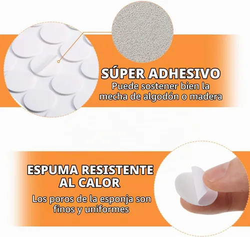 Vista 3 de 500 calcomanías de mecha de vela, calcomanías de cera para velas, pegamento a prueba de calor, pegamento que se adhiere de forma estable en cera