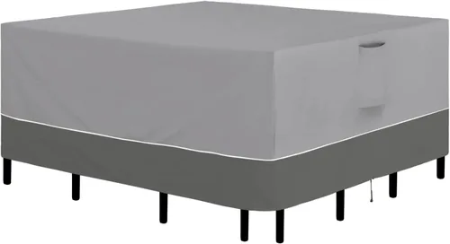 Vista 9 de Easy-Going Juego de fundas cuadradas para muebles de patio, 56 x 56 pulgadas, para mesa y silla, impermeables, resistentes a los rayos UV, para sofá
