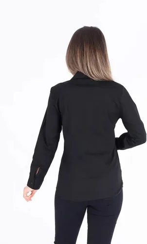 Vista 5 de Sofia's Wardrobe Camisa con botones para mujer, 100% algodón, blusa casual de manga larga