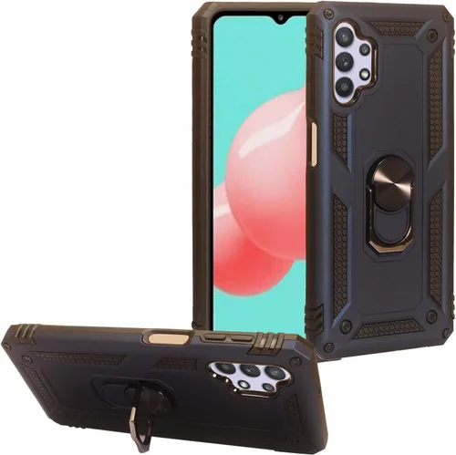 Vista 12 de Para Samsung Galaxy A32 5G (SM-A326) - Funda de goma para teléfono - AH2 Azul Marino