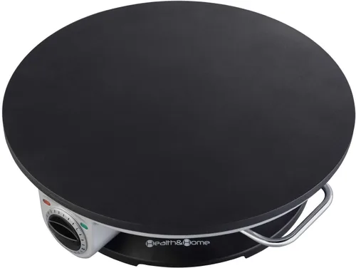 Vista 9 de Health and Home Máquina para crepes sin bordes, máquina de crepas de 13 pulgadas y plancha eléctrica, máquina para hacer panqueques antiadherente