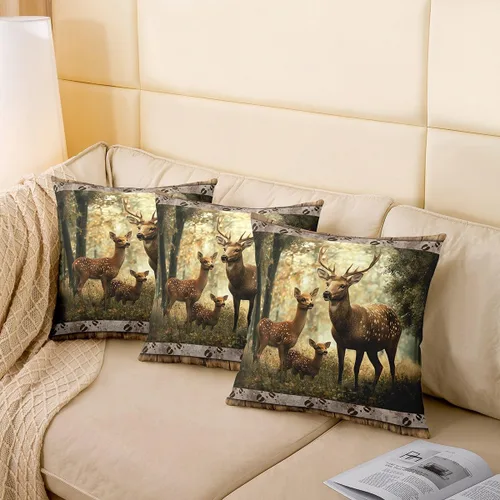 Vista 82 de Guitar Print Double Sides Print Pillow Covers 16"x16",Music Themed Bass Instruments Pillowcase Soft Square Cushion Cases,Rustic Music Score Note