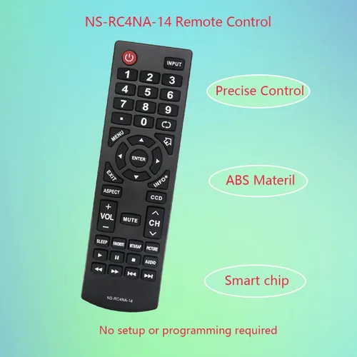 Vista 2 de GHUST NS-RC4NA-14 - Mando a distancia de repuesto universal para Insignia TV NS-32D20SNA14 NS-32D310NA15 NS-32D311MX15 NS-32D311NA15 NS-32D312NA15