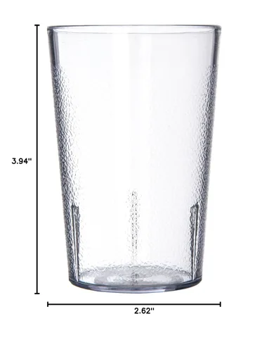 Vista 10 de Carlisle FoodService Products 55268107 Vaso de plástico apilable resistente a roturas, 8 oz., transparente (paquete de 6)