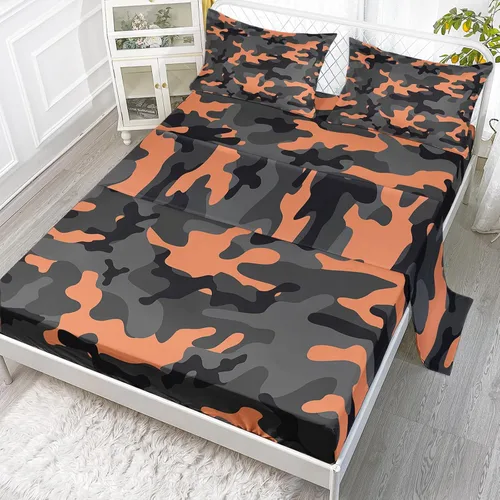 Vista 9 de Axolotl Juego de sábanas deportivas de tamaño individual, juego de ropa de cama deportiva de pelota, sábana bajera ajustable para niños, ropa