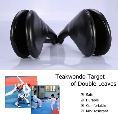 Vista 7 de Taekwondo Double Kick Pad,Target Karate Kickboxing Training TKD Kicking Pad,Practice Kick Target Training Double Face Kick Foot Pad,Equipo de artes