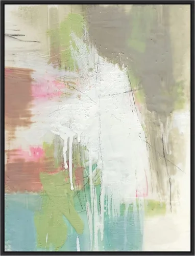 Vista 10 de Amanti Art Framed Canvas Wall Art 24x18 Retro Splash I by Jennifer Goldberger, Framed Wall Art Canvas, Abstract Artwork, Traditional Decor, Medium