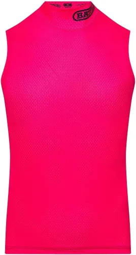 Vista 9 de Battle Camisa deportiva sin mangas de compresión con cuello simulado, malla elástica en 4 direcciones, absorbe la humedad