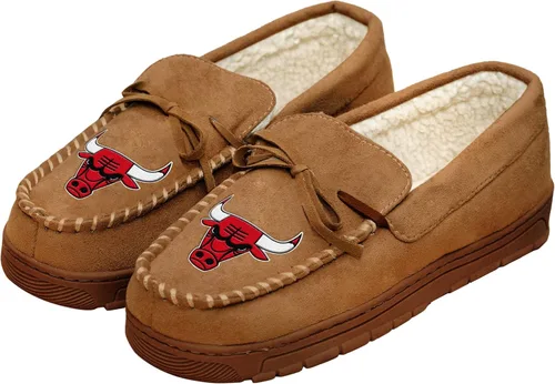 Vista 9 de FOCO Pantuflas tipo mocasín con logotipo del equipo de la NBA para hombre