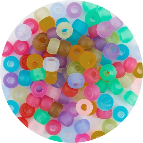 Vista 35 de Cuentas de poni, 4000 unidades, cuentas para pulseras, cuentas para el cabello, cuentas para hacer joyas, cuentas de plástico para manualidades