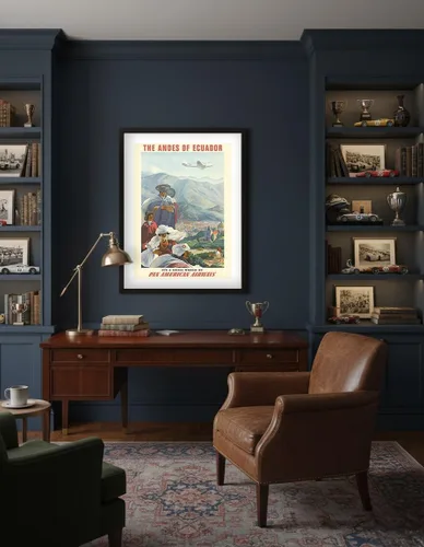 Vista 4 de Paul George Lawler c.1939 - Póster de viaje de aerolínea vintage de Paul George Lawler c.1939 - Impresión de papel mate de arte fino (sin marco) 11