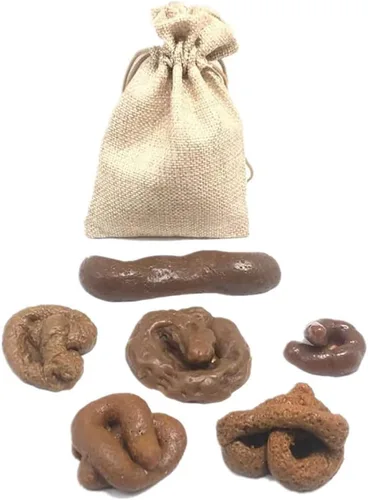 Vista 2 de 6 piezas de caca falsa realista falsa para perro, travesuras turd abril fools day bromas accesorios
