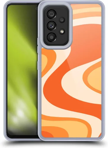 Vista 20 de Head Case Designs Officially Licensed Kierkegaard Design Studio Black Almond Cream Swirl Retro Abstract Patterns Gel Case