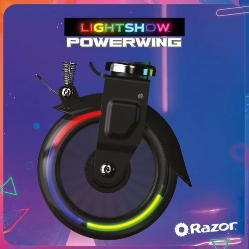 Vista 6 de Razor PowerWing - Patinete con ruedas con luz LED para niños mayores de 6 años
