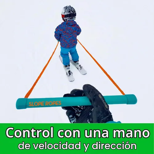Vista 3 de El conector original para puntas de esquí para niños Azul/Verde - Paquete combinado