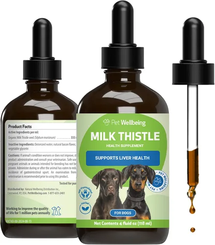 Vista 10 de Pet Wellbeing Cardo Mariano para Perros - Cardo Mariano Orgánico, Apoya la Función Hepática Saludable y la Desintoxicación - Certificado NASC