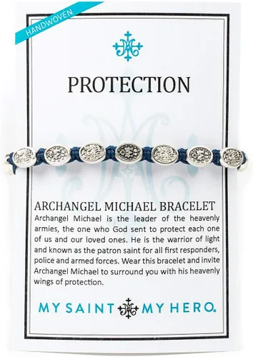 Vista 2 de Pulsera de protección My Saint My Hero Arcángel Miguel, Plata